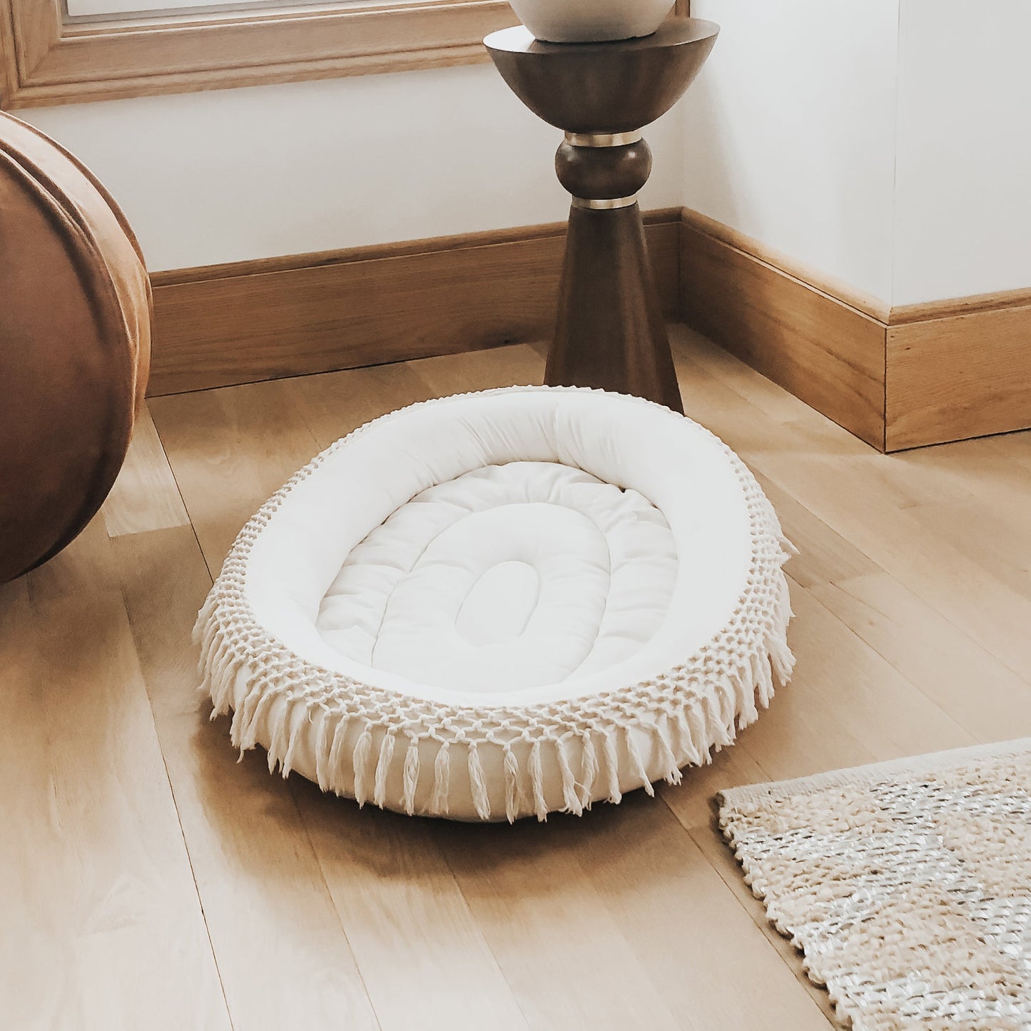 Baby Macrame Lounge Mat & Love Dad Bodysuit Bundle finn + emma