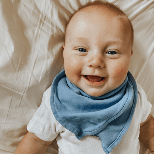 Baby basics bib | periwinkle blue Finn + Emma