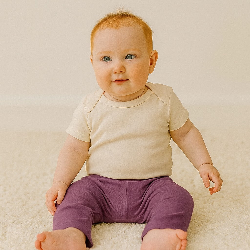 Baby comfy pant | eggplant finn + emma