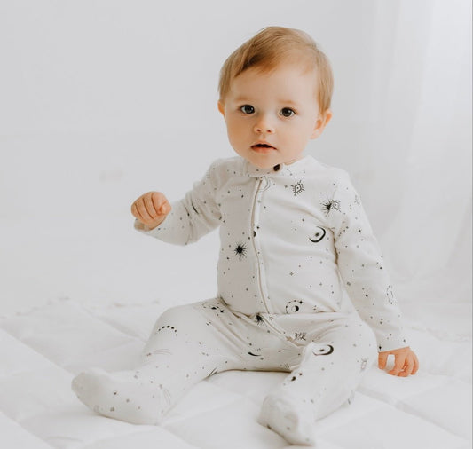 Baby footie | celestial finn + emma