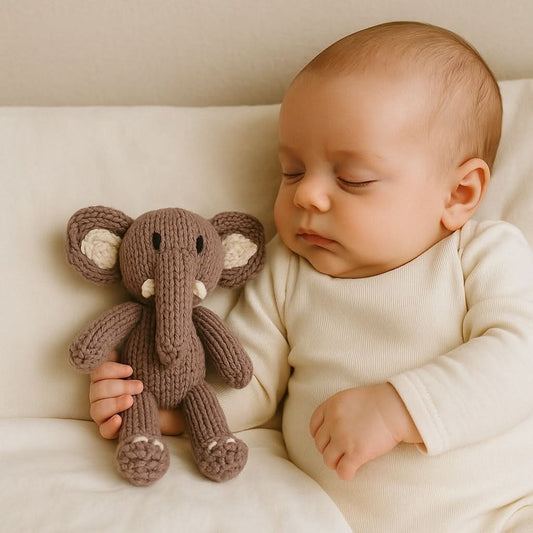 Baby Knit Buddy | Peanut the elephant finn + emma