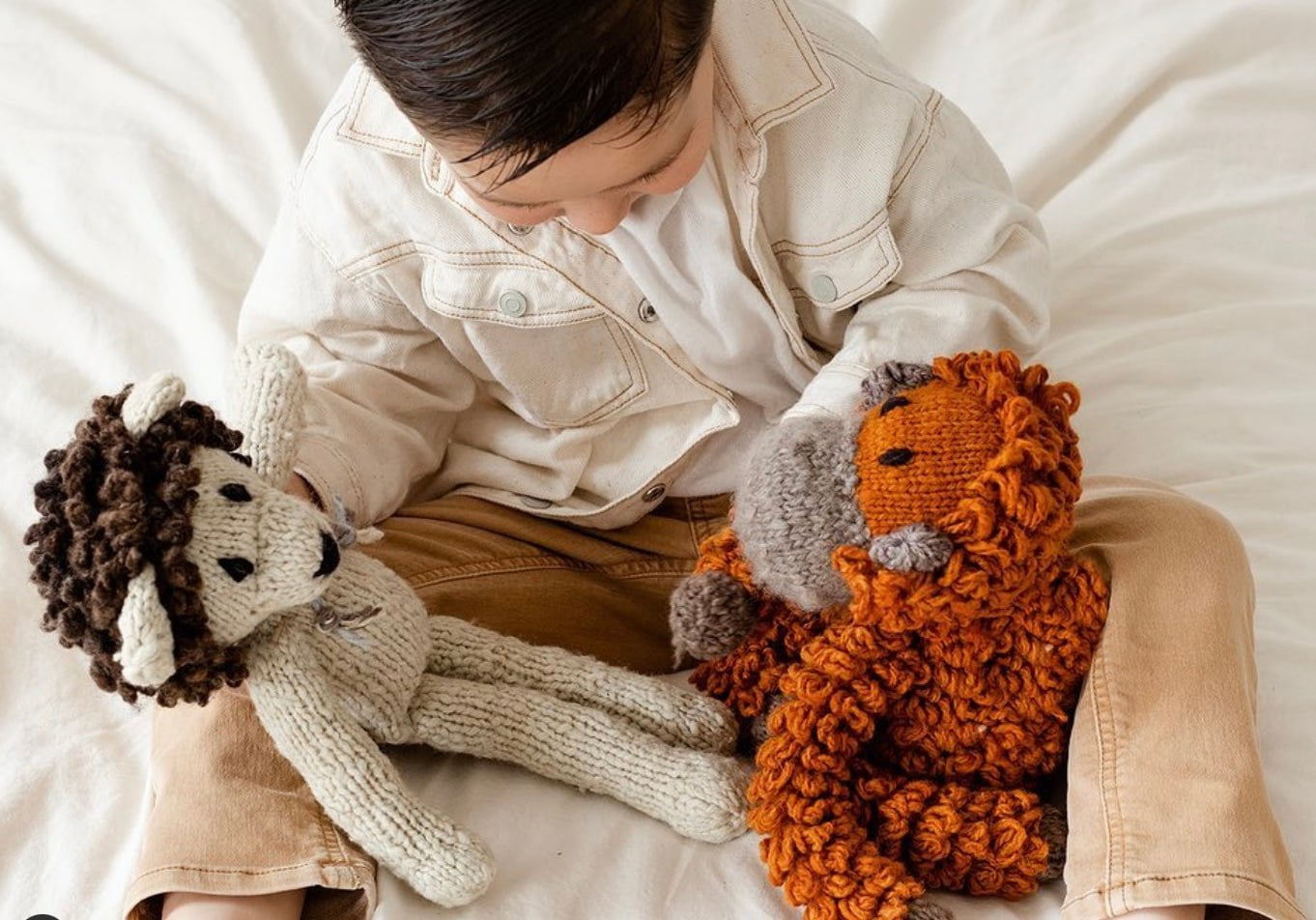 Baby Wool Knit Buddy | Lionel the Lion finn + emma