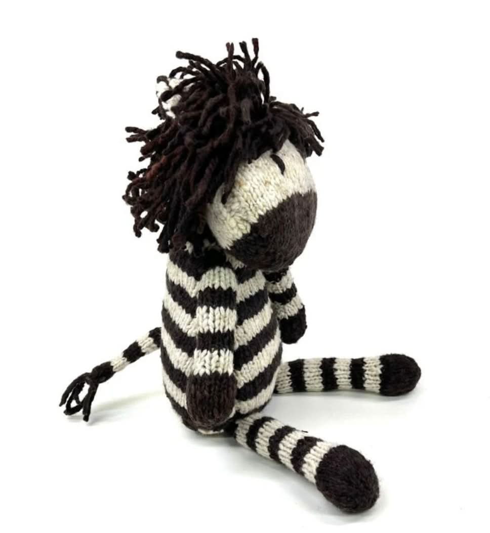 Baby Wool Knit Buddy | Zachary the Zebra finn + emma