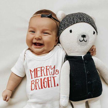 Baby graphic bodysuit | merry & bright finn + emma