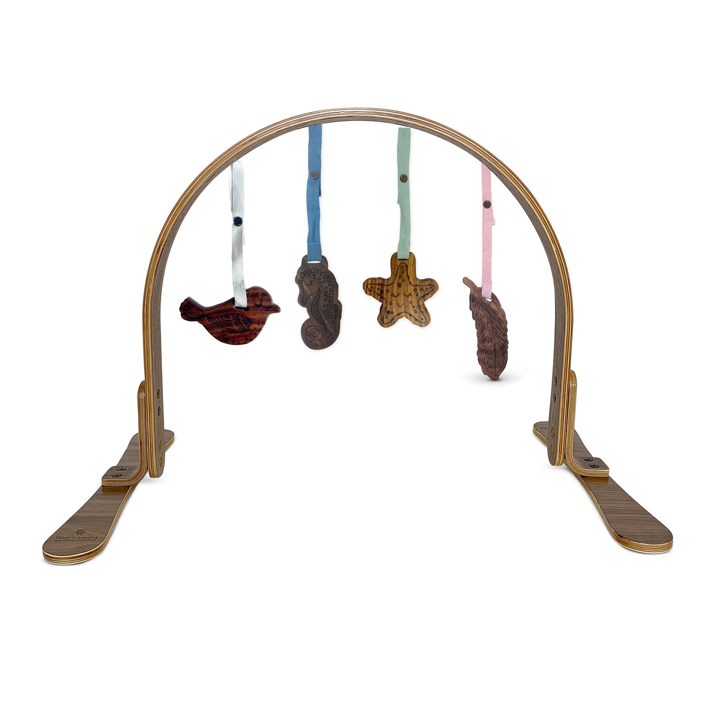 Baby play gym | all wood - dark seas Finn + Emma