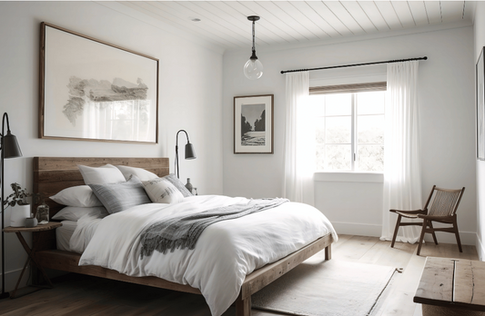decluttered bedroom