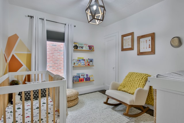 stylish baby nursery