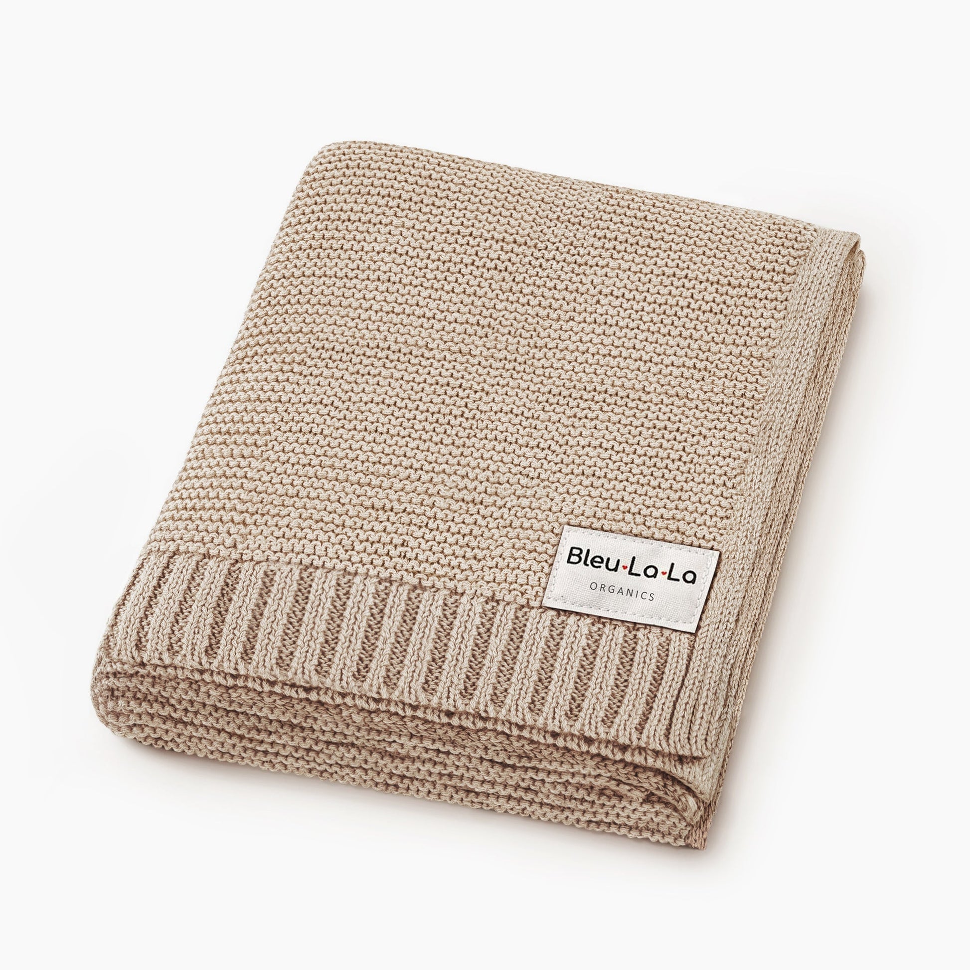 Baby Heritage Knit - 100% Organic Cotton Luxury Knit Baby Swaddle Bleu La La