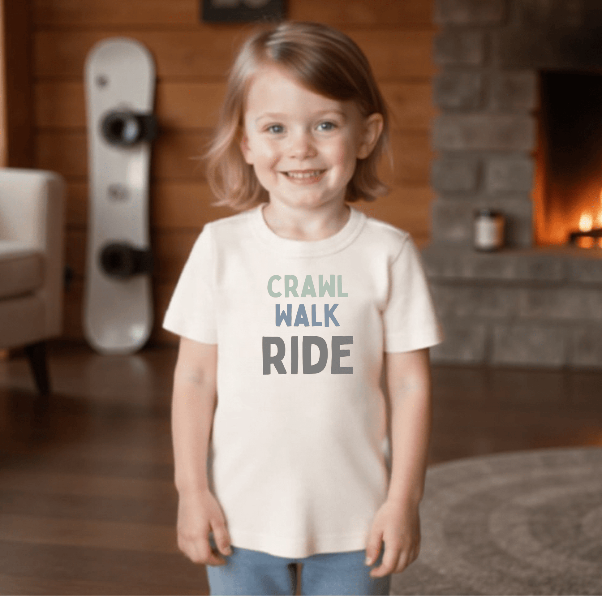Baby graphic tee | crawl walk ride finn + emma