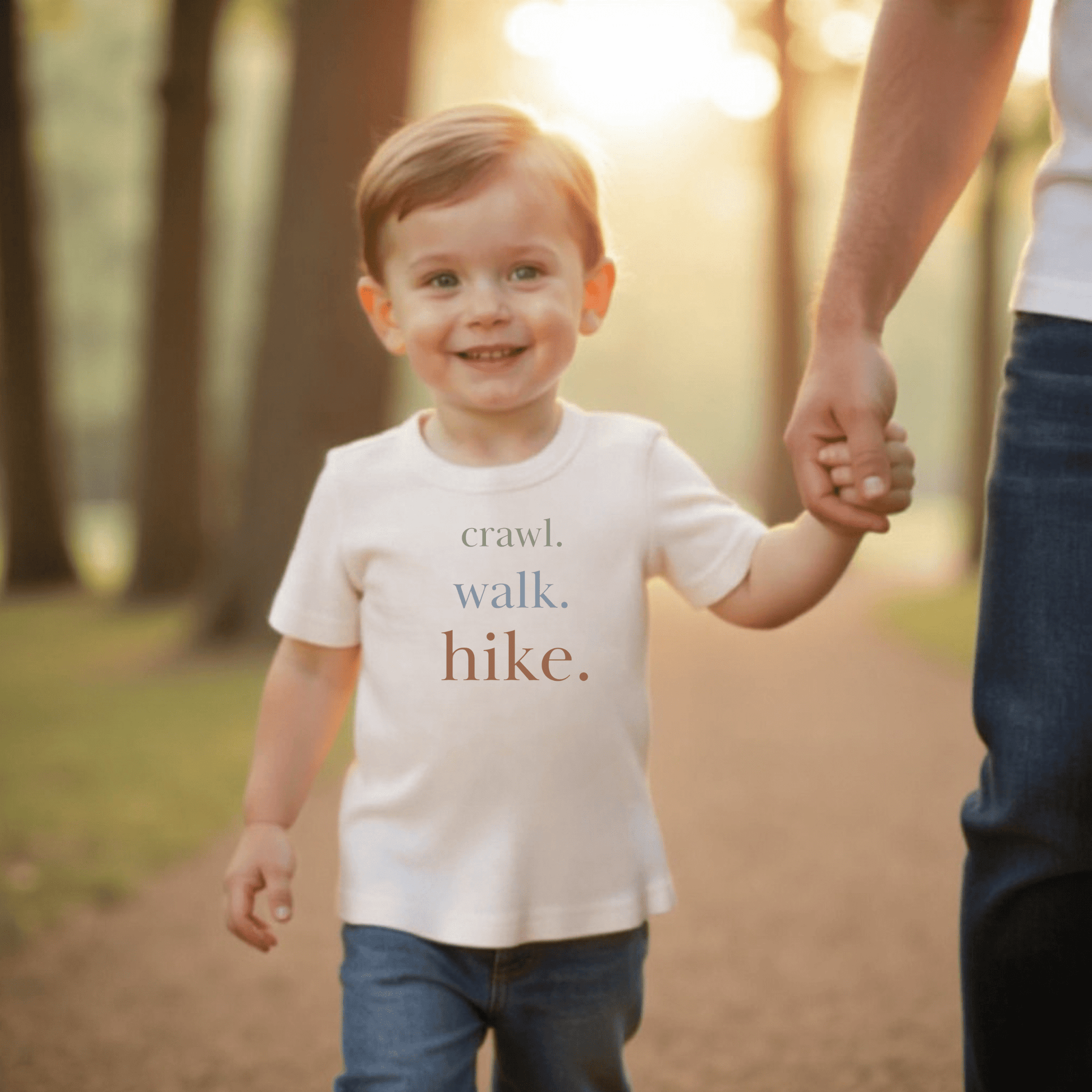 Baby graphic tee | crawl walk hike finn + emma