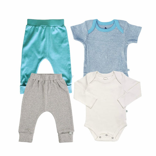 Baby colorblock gift set | vintage aqua finn + emma