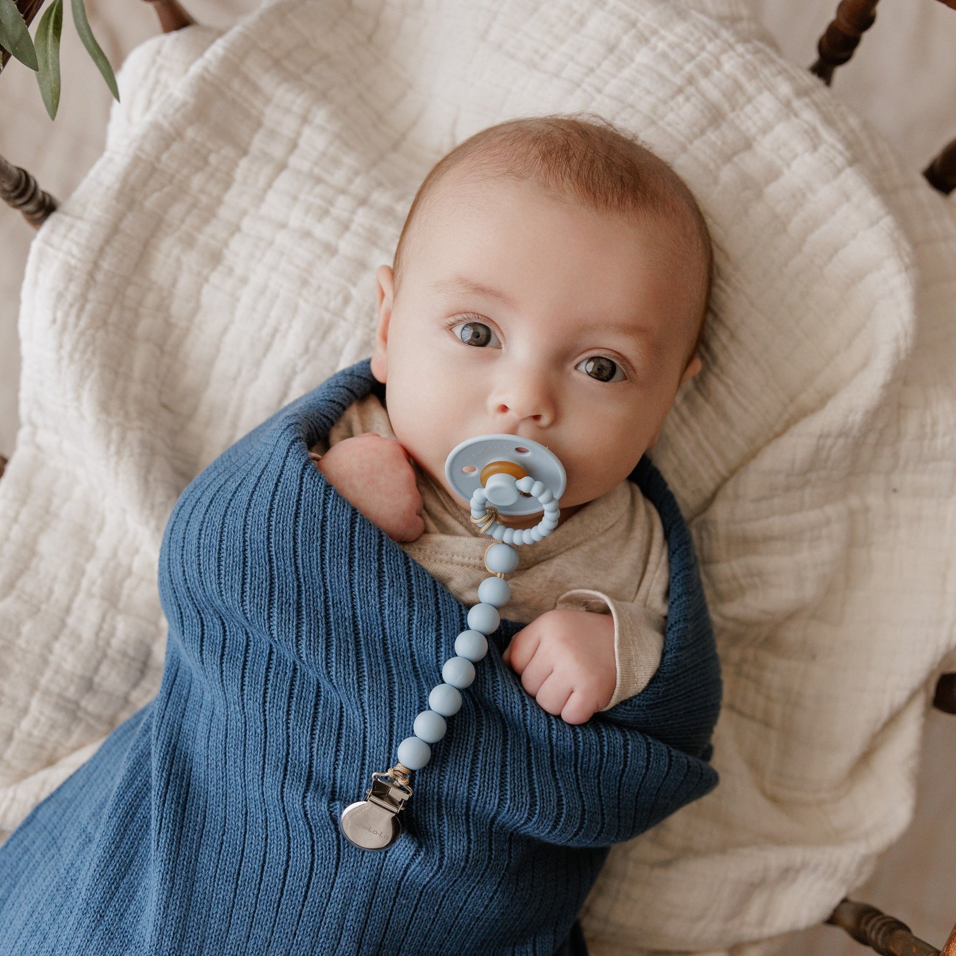 Baby Luladream Pacifier and Clip Sets Bleu La La