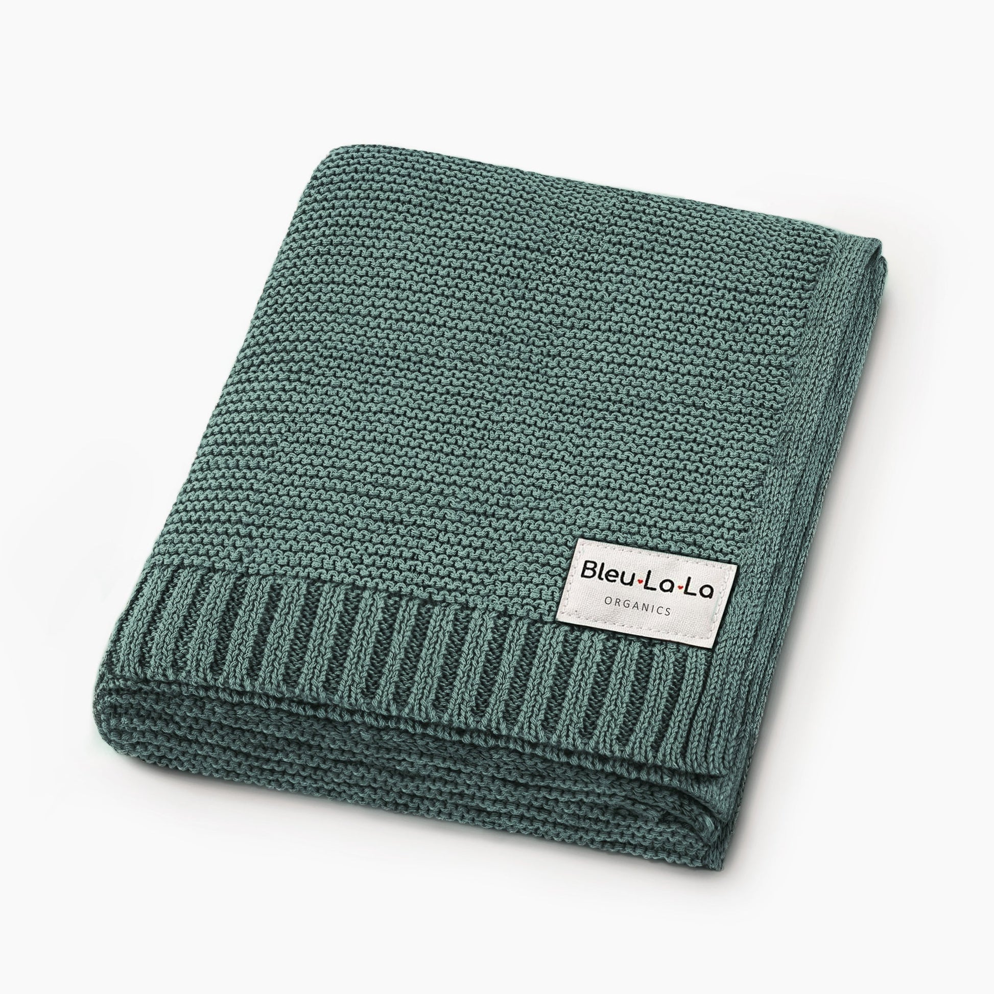 Baby Heritage Knit - 100% Organic Cotton Luxury Knit Baby Swaddle Bleu La La