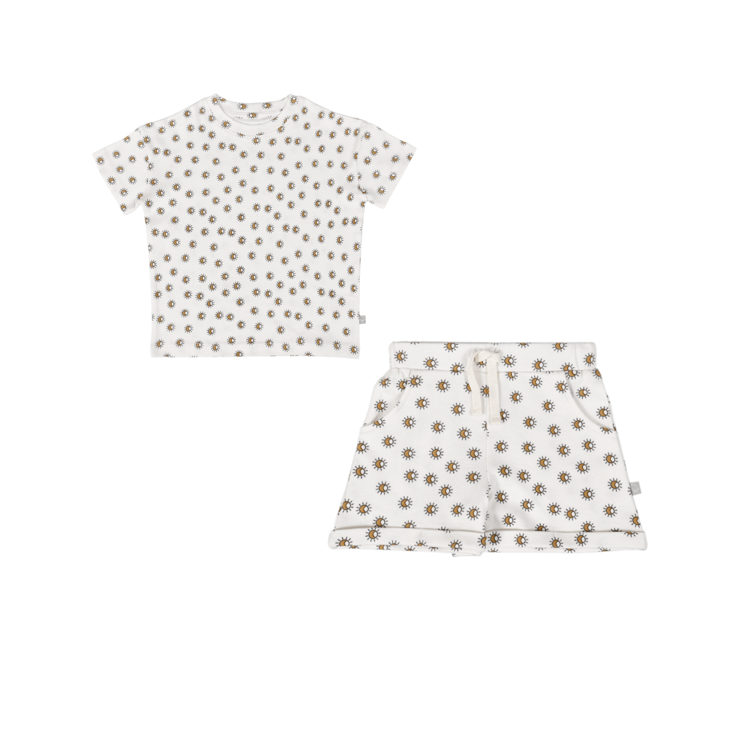 Baby shirt & short set | sun ray finn + emma