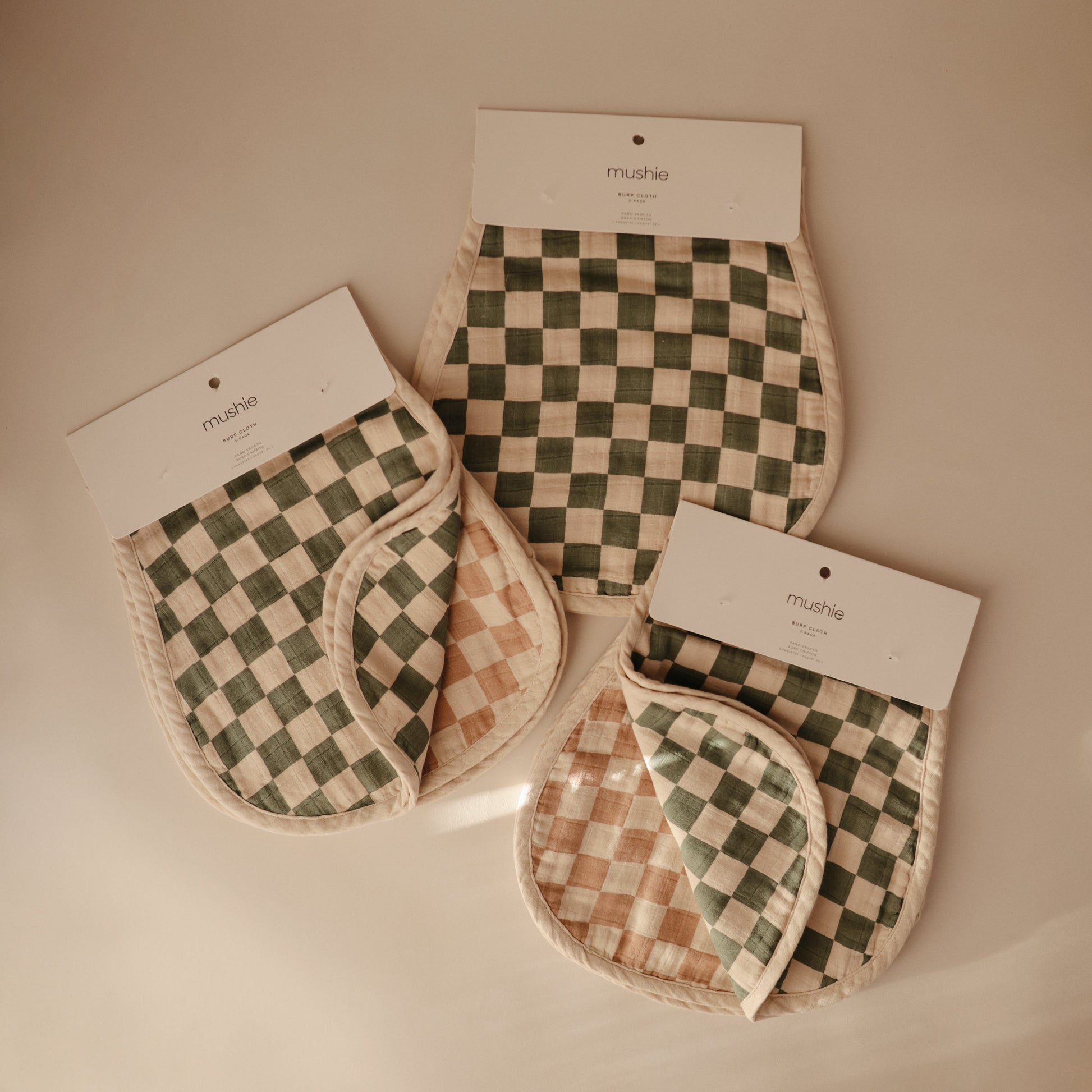Baby Organic Cotton Muslin Burp Cloth 2-Pack Mushie