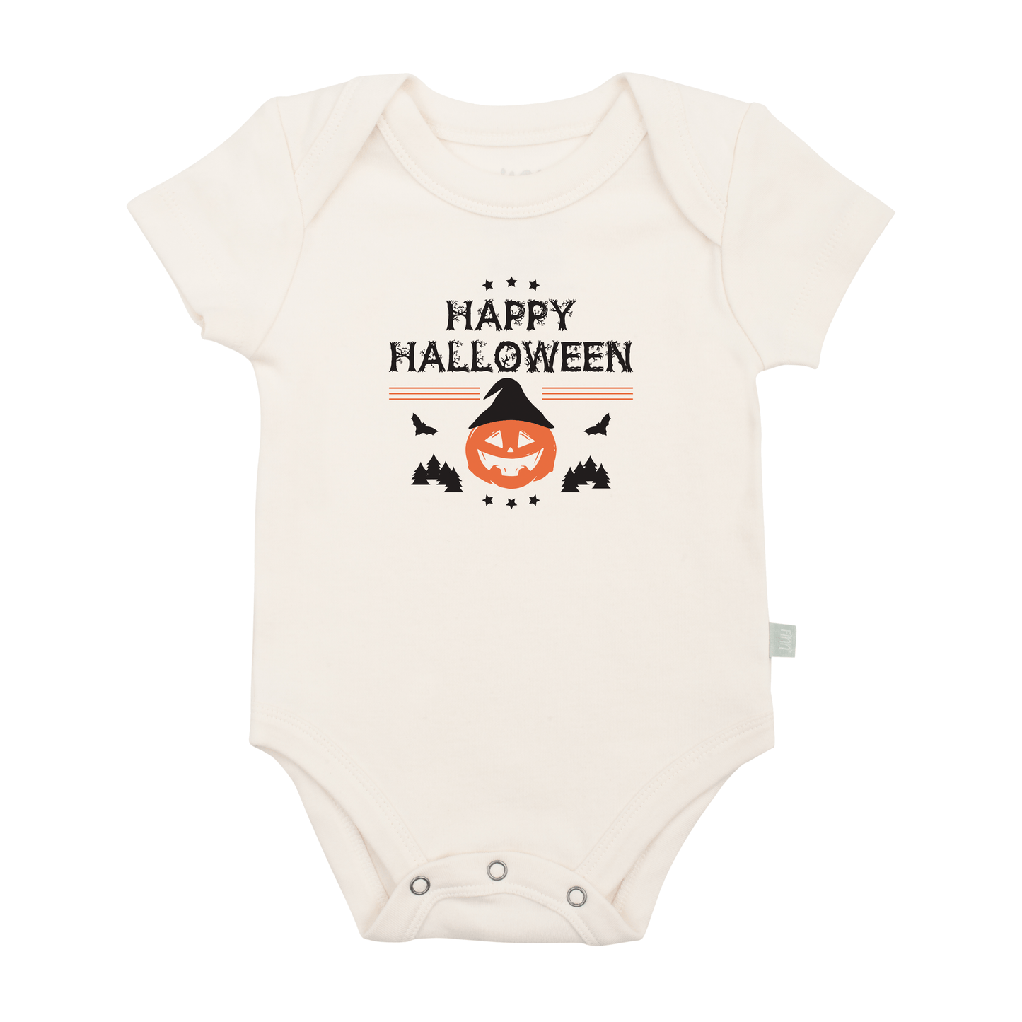 Baby graphic bodysuit | halloween pumpkin finn + emma