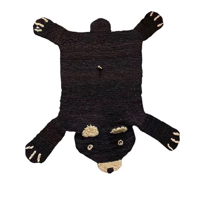 Baby Organic Wool Play Mat + Nursery Rug  | Brown Bear finn + emma