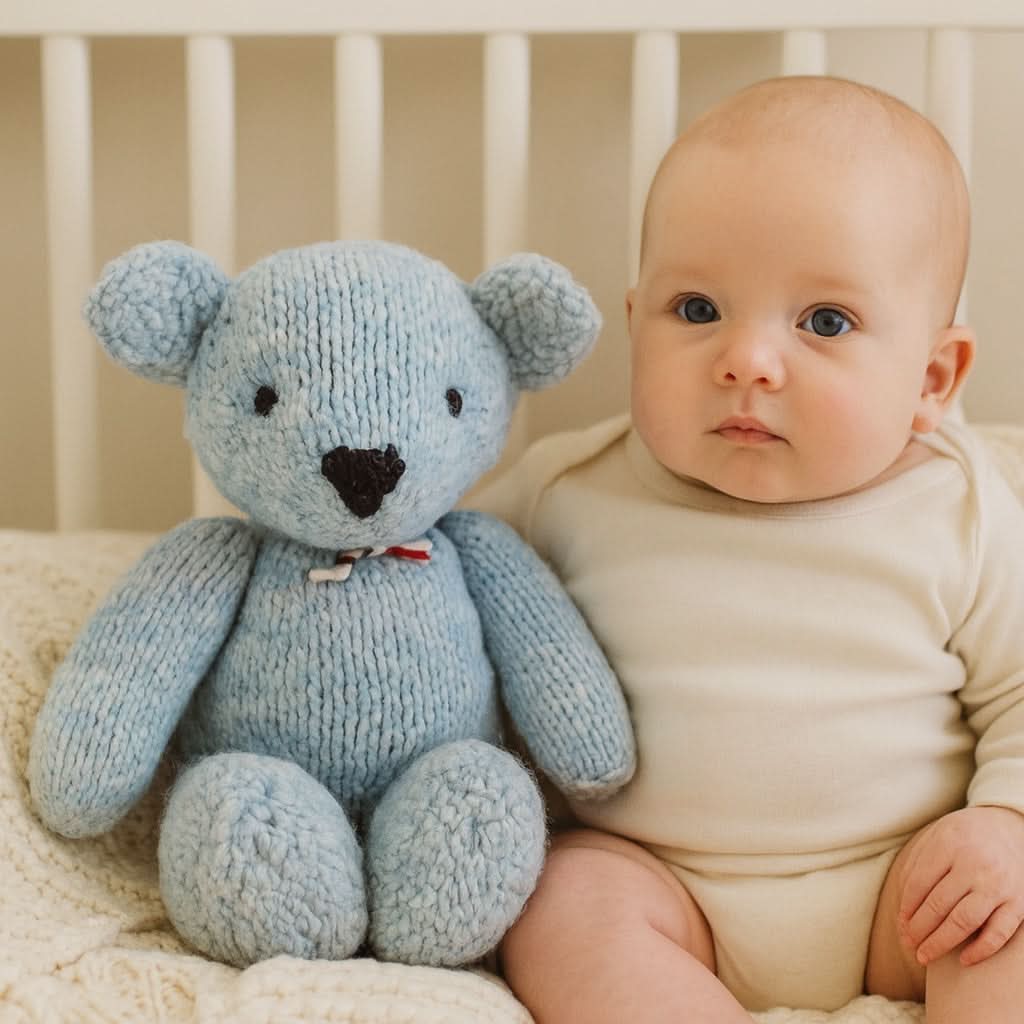 Baby Wool Knit Buddy  | Zee the Blue Bear finn + emma
