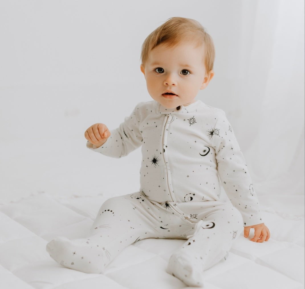 Baby footie | celestial finn + emma