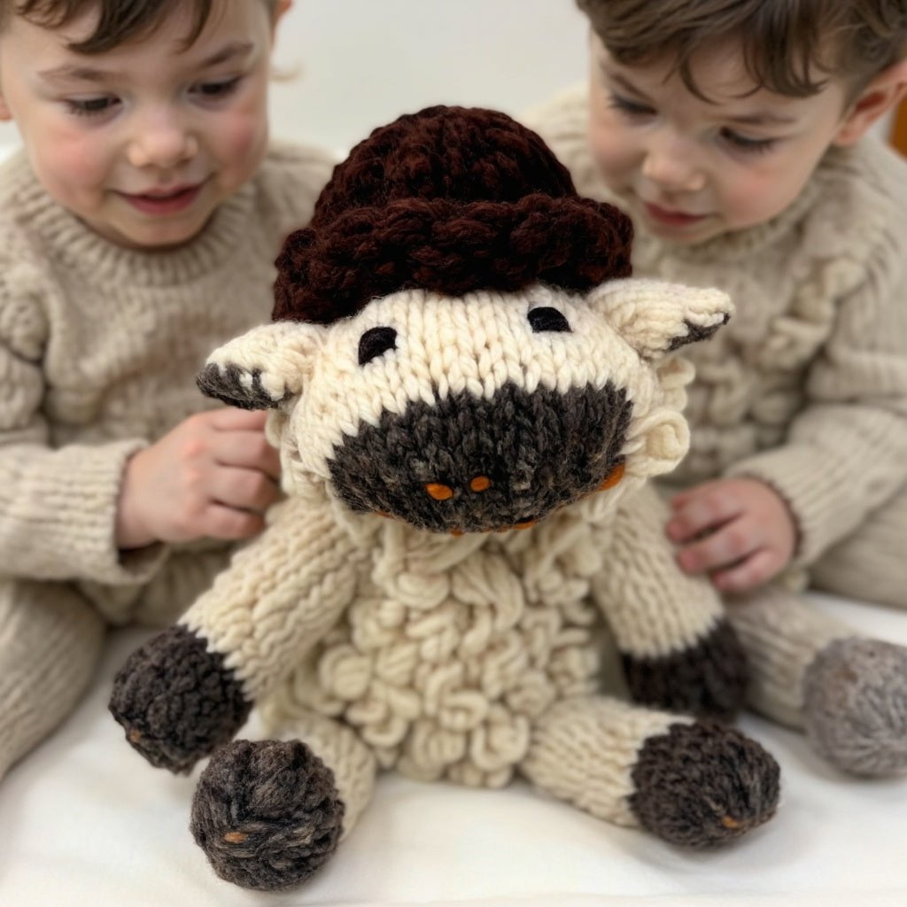 Baby Wool Knit Buddy  | Sawyer the Sheep finn + emma
