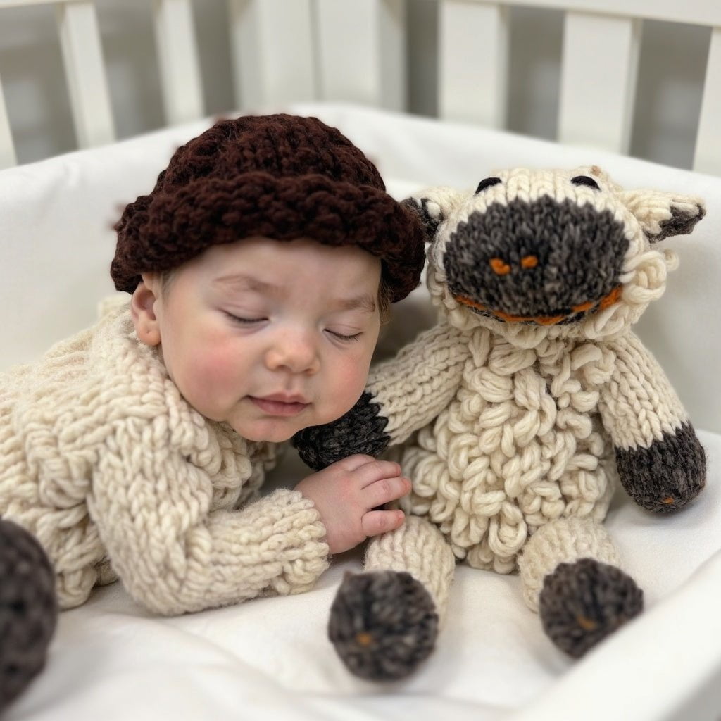 Baby Wool Knit Buddy  | Sawyer the Sheep finn + emma
