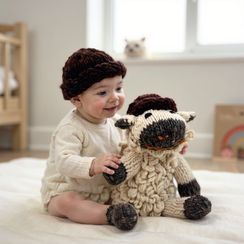 Baby Wool Knit Buddy  | Sawyer the Sheep finn + emma