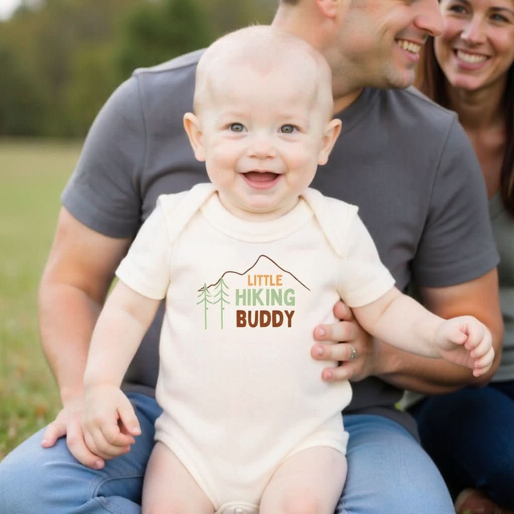 Baby graphic bodysuit | hiking buddy finn + emma