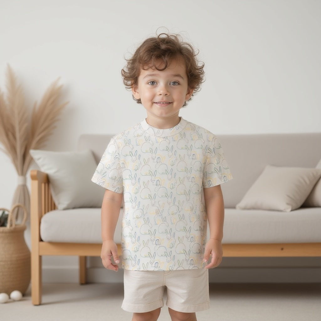 Baby Boxy Toddler Tee | bunnies finn + emma