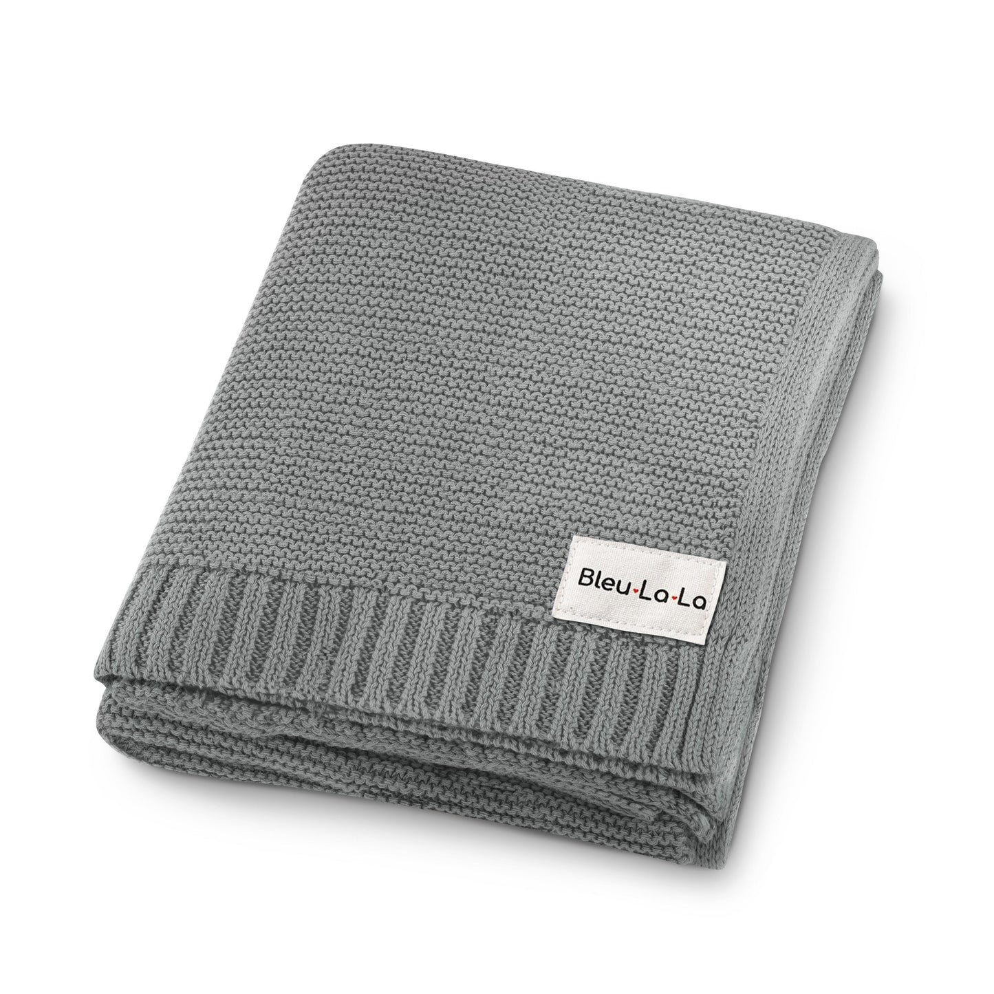 Baby Heritage Knit - 100% Organic Cotton Luxury Knit Baby Swaddle Bleu La La