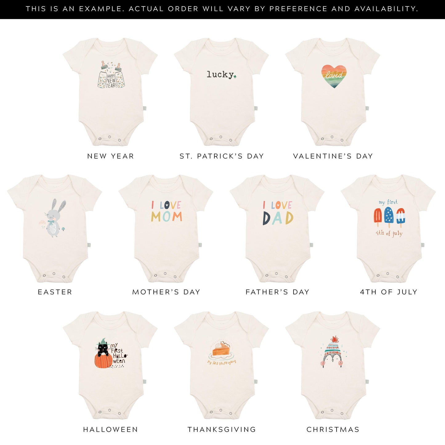 Baby holiday grab bag Finn + Emma