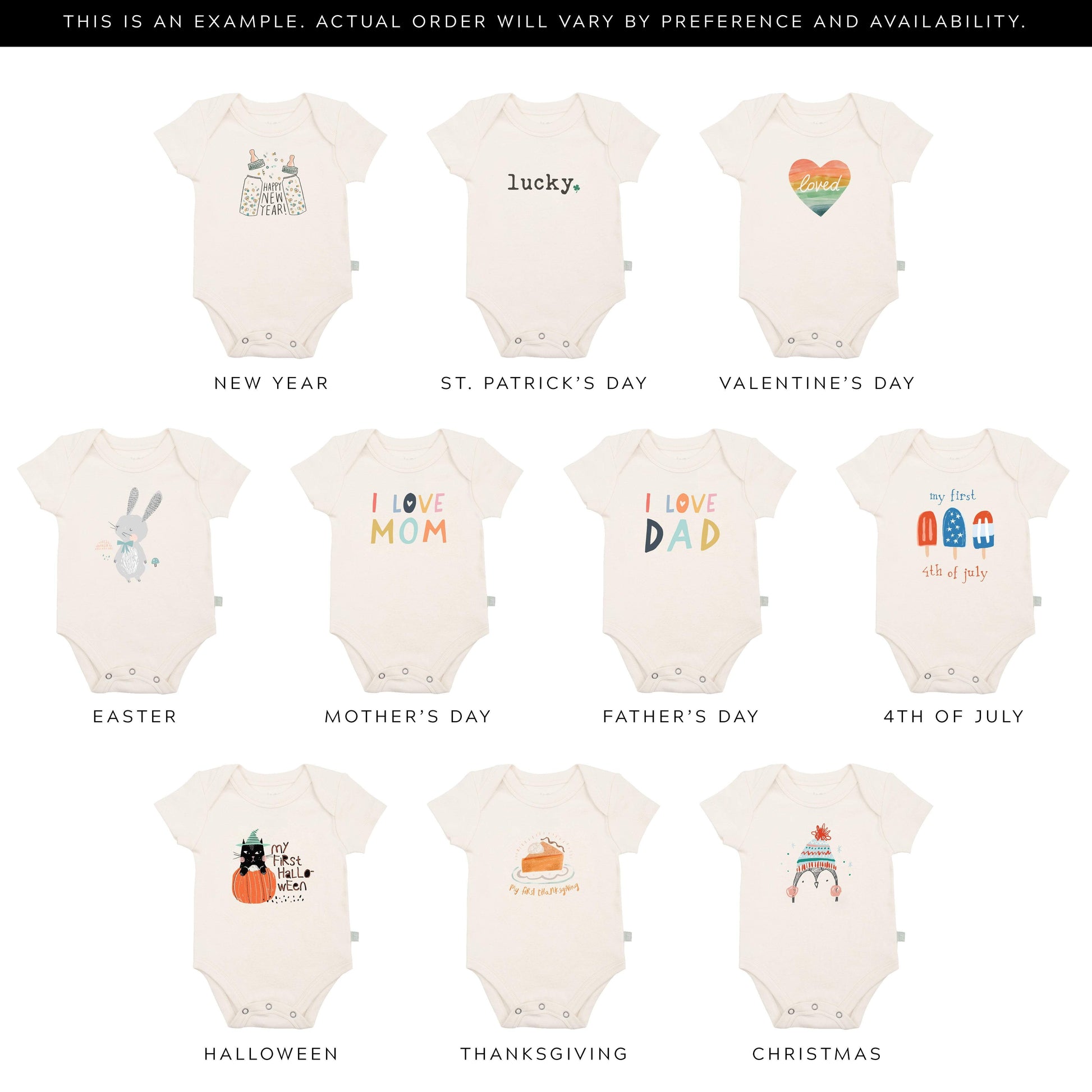 Baby holiday grab bag Finn + Emma