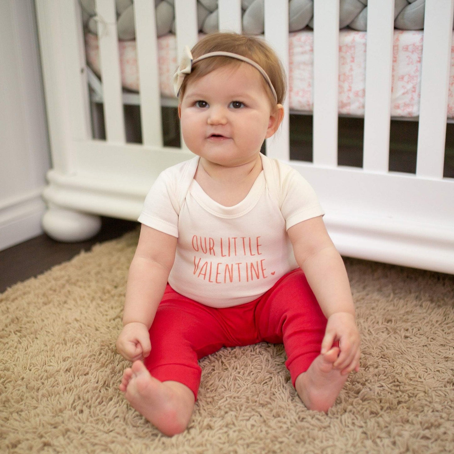 Baby graphic bodysuit | little valentine finn + emma
