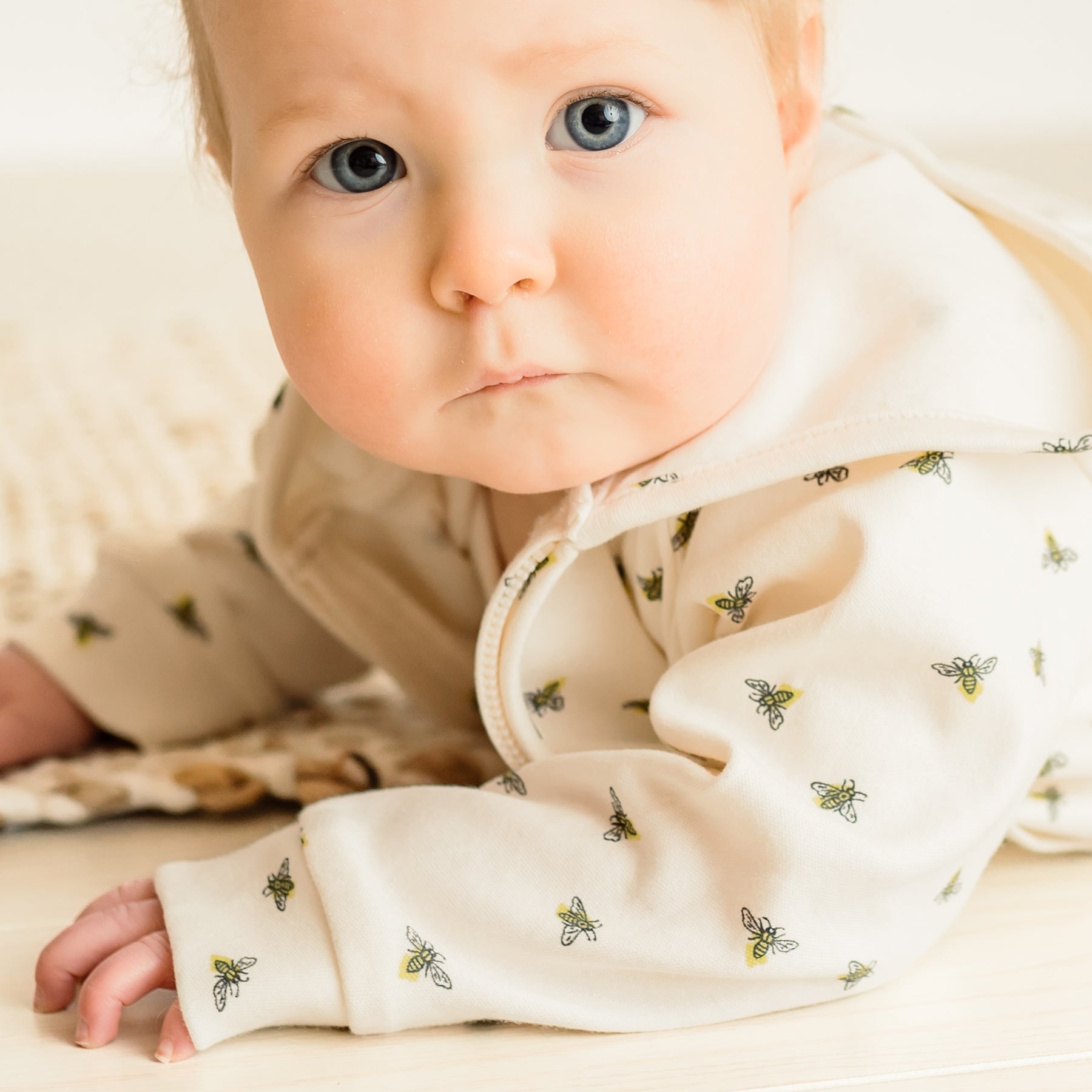 Baby hoodie | busy bees finn + emma