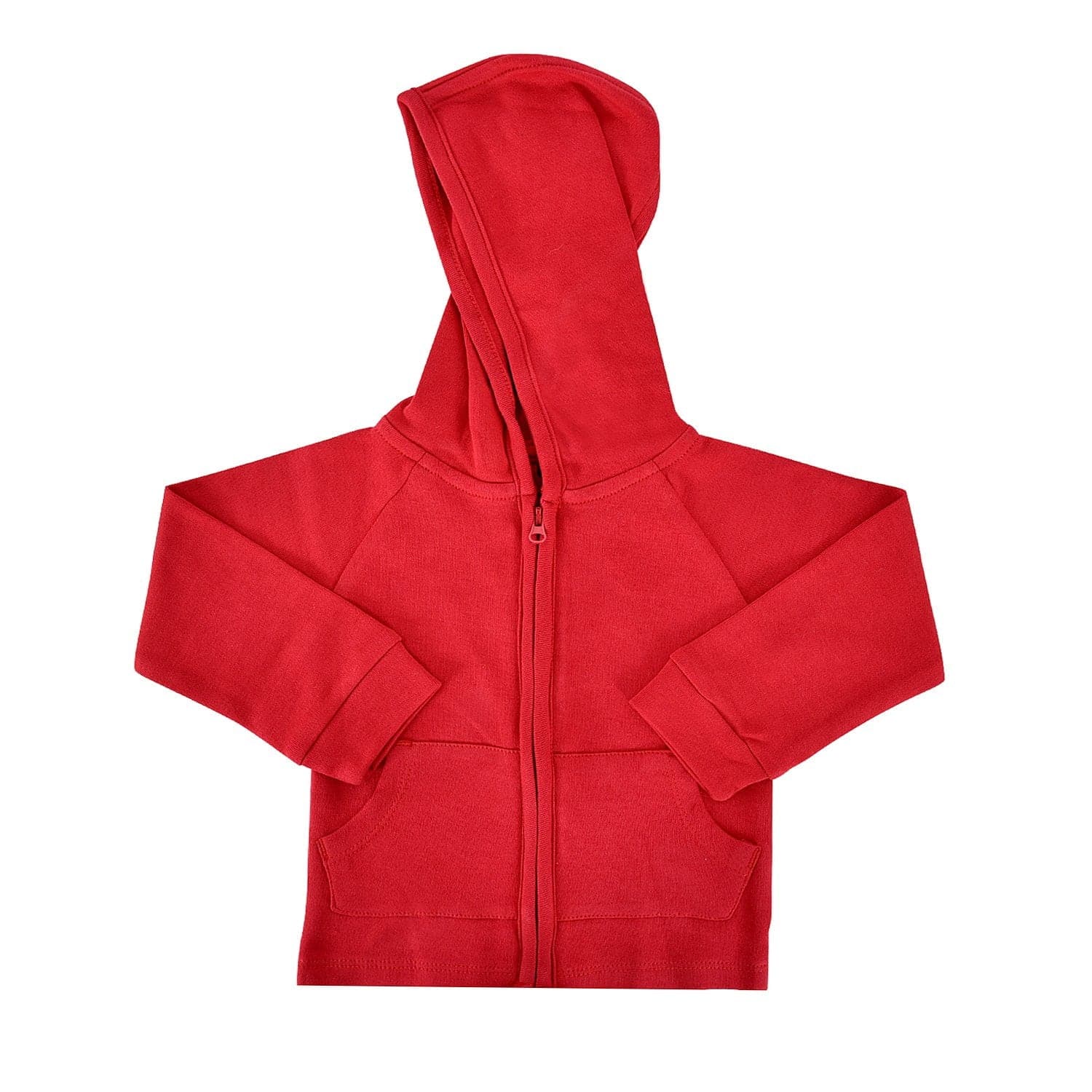 Baby hoodie | scarlet red finn + emma