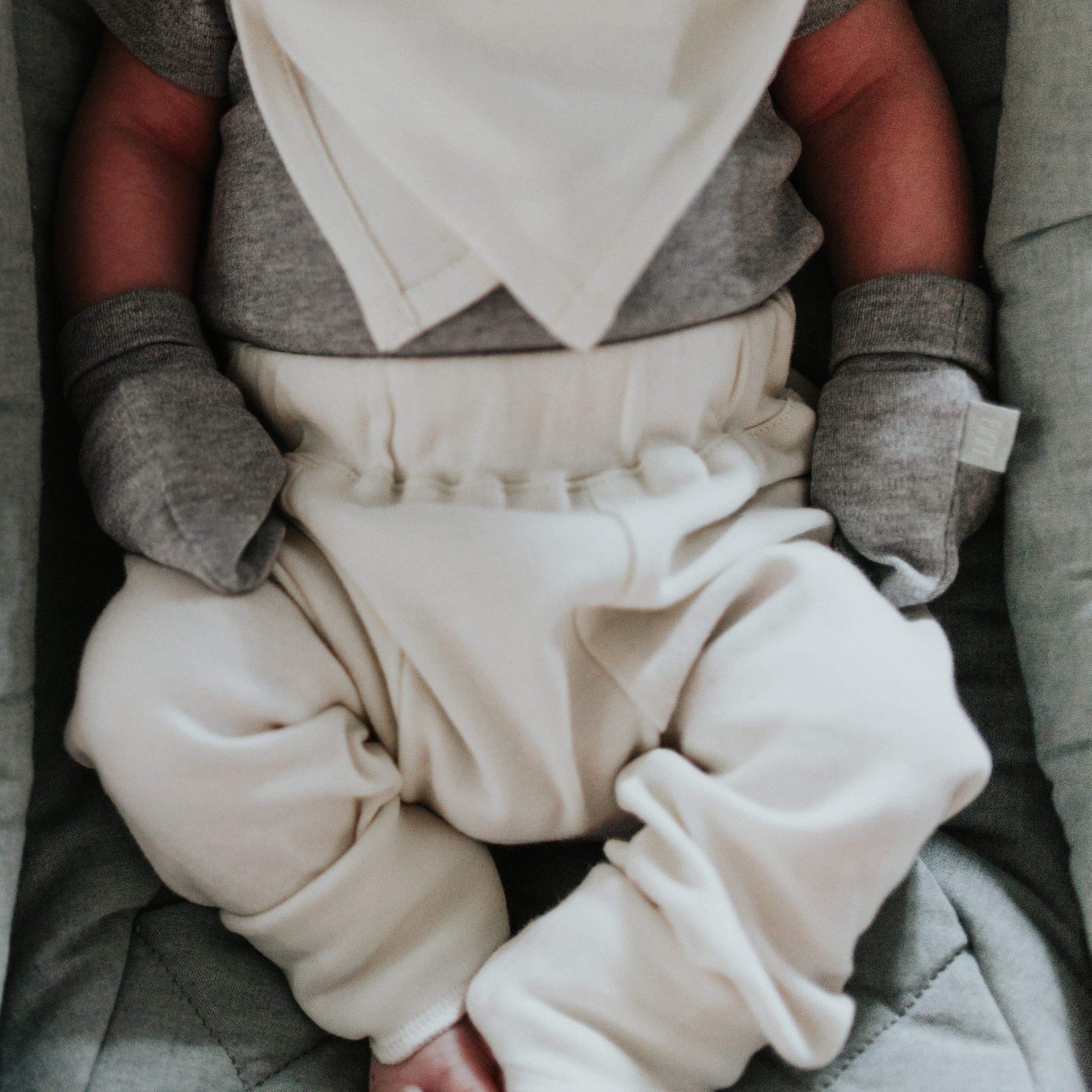 Baby 2 pc. pants set | ivory & heather grey finn + emma