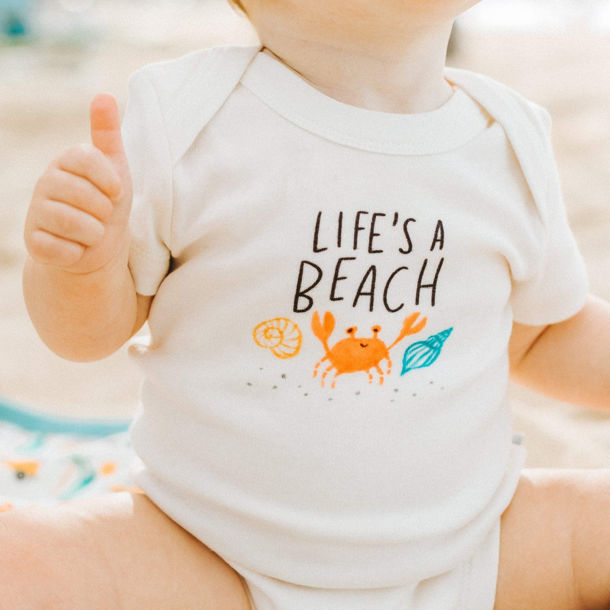 Baby graphic bodysuit | life's a beach finn + emma