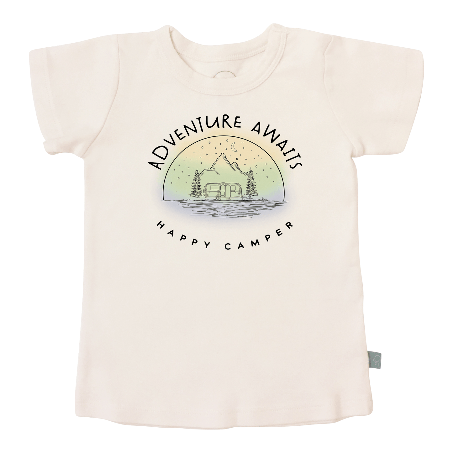 Baby graphic tee | happy camper finn + emma
