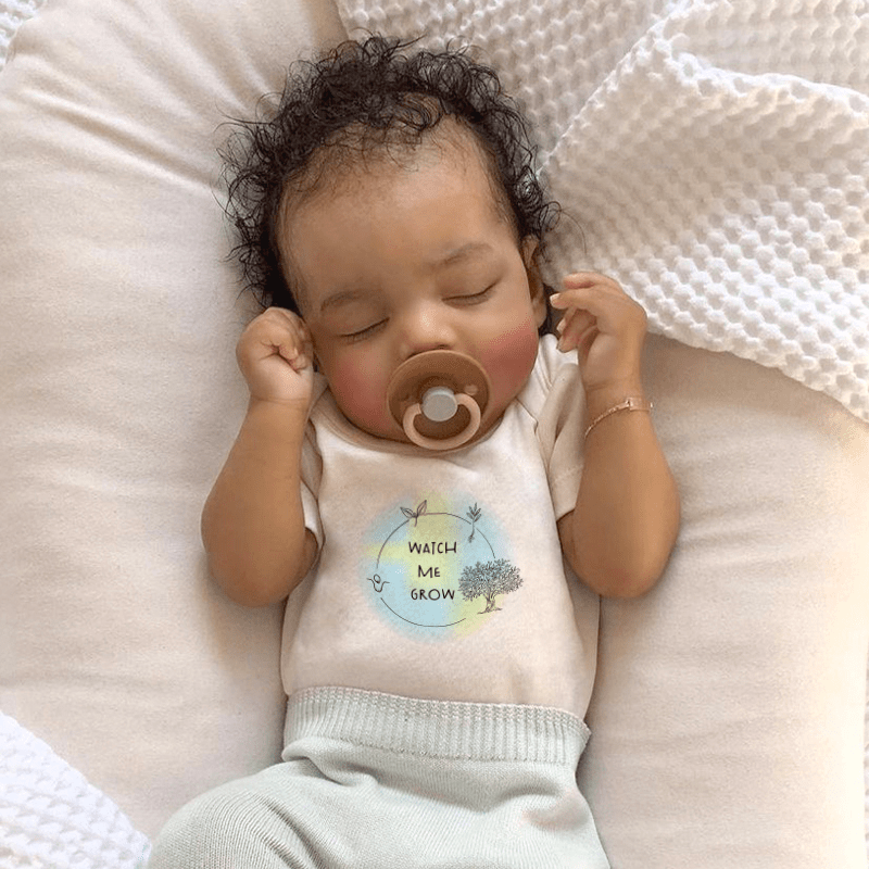 Baby graphic bodysuit | watch me grow finn + emma